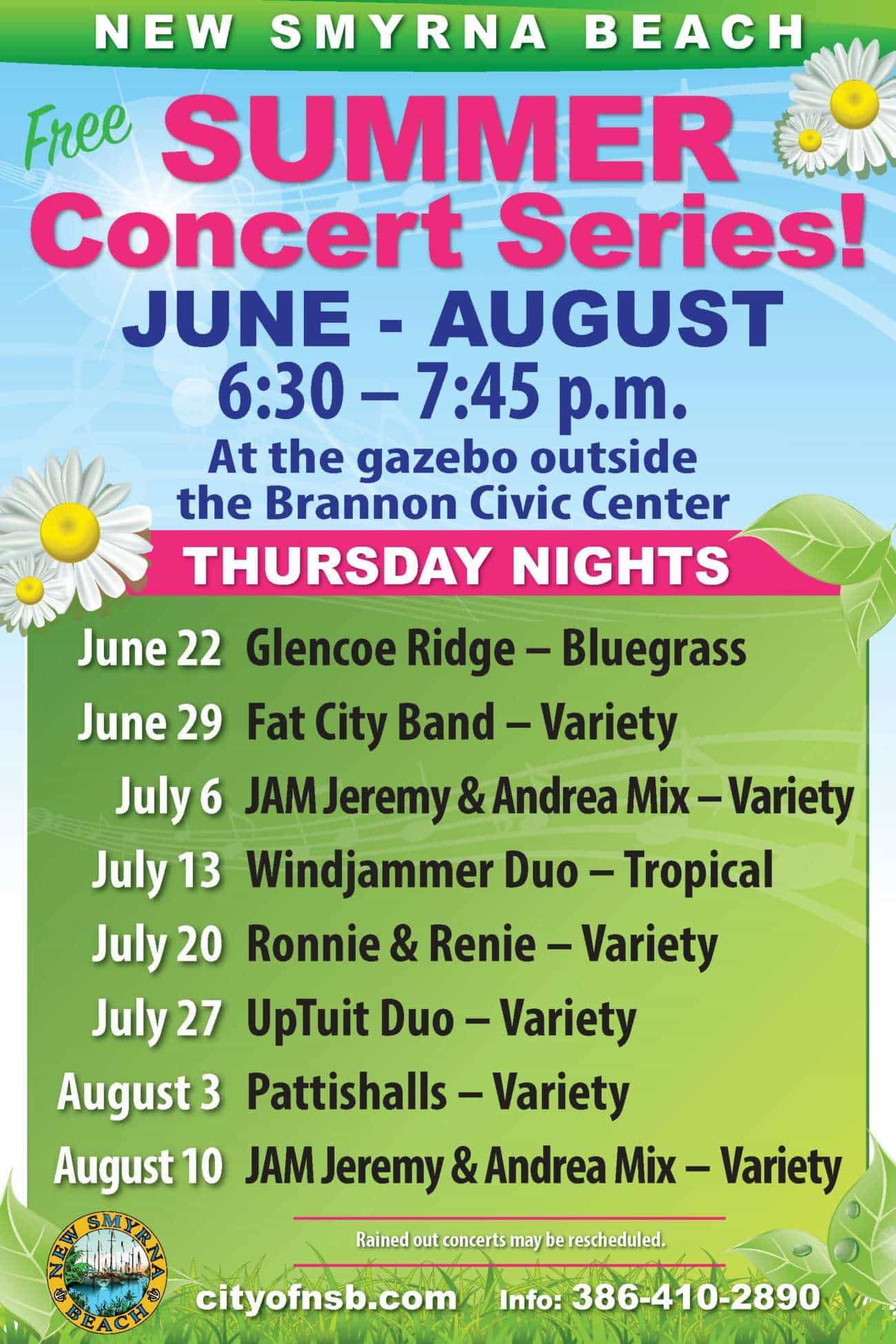 NSB Free Summer Concert Series | GOC